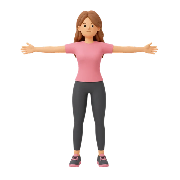 A woman doing an arm extension
